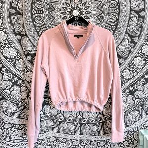 La Hearts Cropped Hoodie